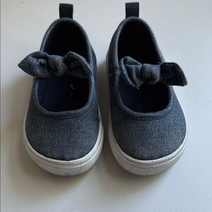 Carter's Navy Kids Sneakers with Bow